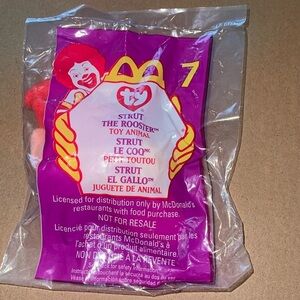 Strut The Rooster‎ Vintage New McDonald’s Happy Meal teenie Beanie Baby